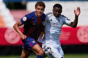 ريال مدريد يفوز على برشلونة في كلاسيكو الشباب ويتوج بكأس الأبطال